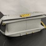Chanel Medium Boy Bag Light Gray - Image 3