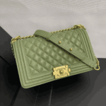 Chanel Medium Boy Bag Olive - Image 5