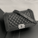 Chanel Boy Medium Handbag Black - Image 4