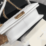 Chanel Boy Medium Handbag White - Image 3