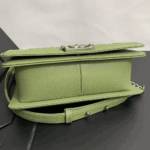 Chanel Boy Medium Handbag Metallic Olive - Image 7