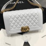 Chanel Boy Medium Handbag White - Image 4