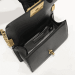 Chanel Boy Chevron Small Handbag Black with Gold Hardware - Image 9