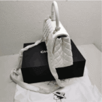 Chanel Coco Top Handle Flap Bag White - Image 3