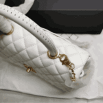 Chanel Coco Top Handle Flap Bag White - Image 4