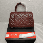 Chanel Coco Top Handle Flap Bag Brown - Image 5