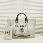 Chanel Deauville Large Tote Shopping Bag Tweed - Image 5