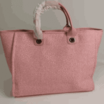 Chanel Deauville Shopping Tote Bag Tweed Pink - Image 3