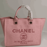 Chanel Deauville Shopping Tote Bag Tweed Pink - Image 2