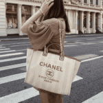 Chanel Deauville Large Tote Shopping Bag - Image 4