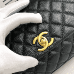 Chanel Large Flap Bag with Top Handle Black - Image 3