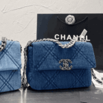 Chanel 19 Flap Denim Bag Blue - Image 3