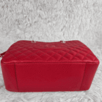 Chanel Grand Shopping Tote Red with Gold-Tone Hardware - Image 4