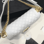 Chanel Boy Medium Handbag White - Image 5
