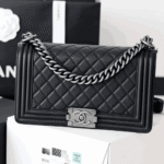 Chanel Large Boy Handbag Black - Image 6