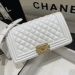 Chanel Large Boy Handbag White - Image 5