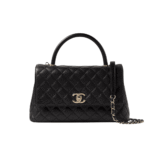 Chanel Large Flap Bag with Top Handle Black