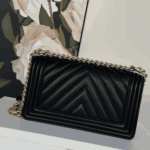Chanel Le Boy Chevron Black - Image 6