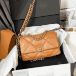 Chanel Medium 19 Flap Bag Caramel - Image 4