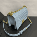 Chanel Medium Boy Bag Light Blue - Image 10