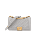 Chanel Medium Boy Bag Light Gray