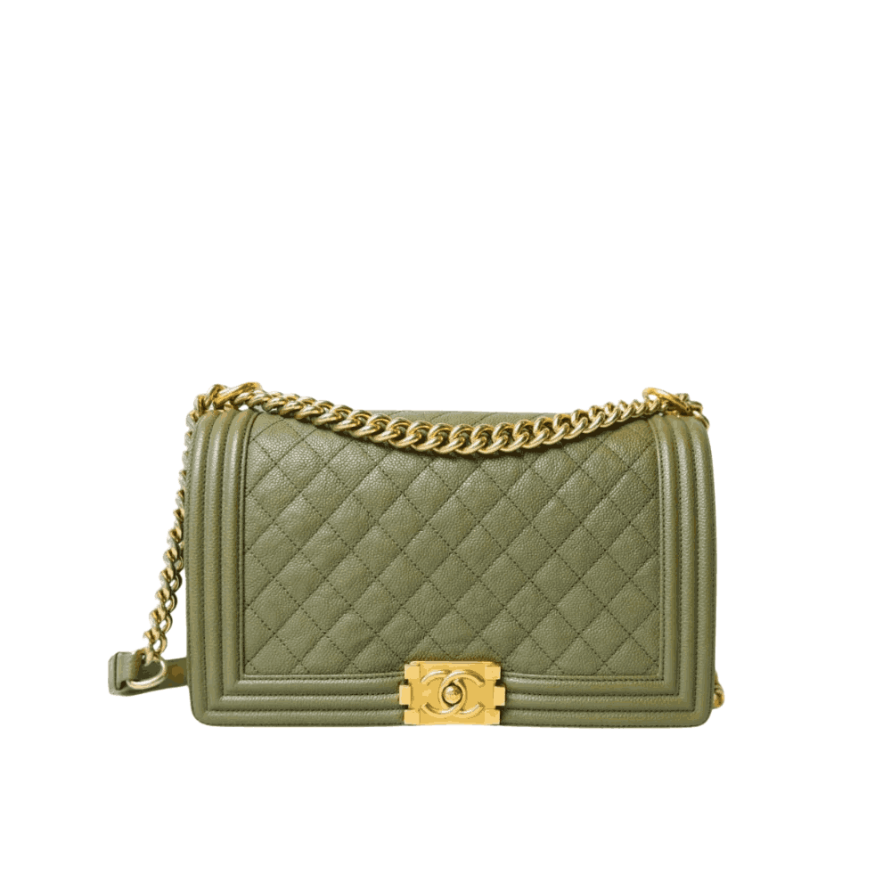 Chanel Medium Boy Bag Olive Chanel Medium Boy Bag Olive - Image 1