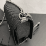 Chanel Boy Medium Handbag Black - Image 8