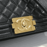 Chanel Boy Medium Handbag Black - Image 5