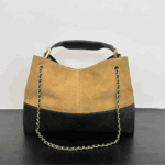 Chanel Shopping Bag Beige & Black Gold-Tone Metal - Image 3