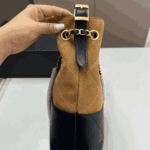 Chanel Shopping Bag Brown & Black Gold-Tone Metal - Image 5
