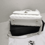Chanel Coco Top Handle Flap Bag White - Image 6
