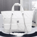 Chanel Ultra Pocket Shopping Tote White - Image 3