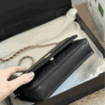 Chanel Wallet On Chain Black Gold Hardware - Image 4