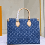 Louis Vuitton OnTheGo Tote Bag Denim Blue - Image 2