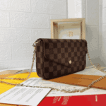 Louis Vuitton Félicie Pochette Damier Ebène Canvas - Image 4