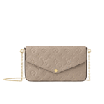 Louis Vuitton Félicie Pochette Monogram Beige