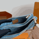Louis Vuitton Liv Pochette Denim Blue - Image 5