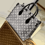Louis Vuitton OnTheGo MM Gray Denim Jacquard - Image 2