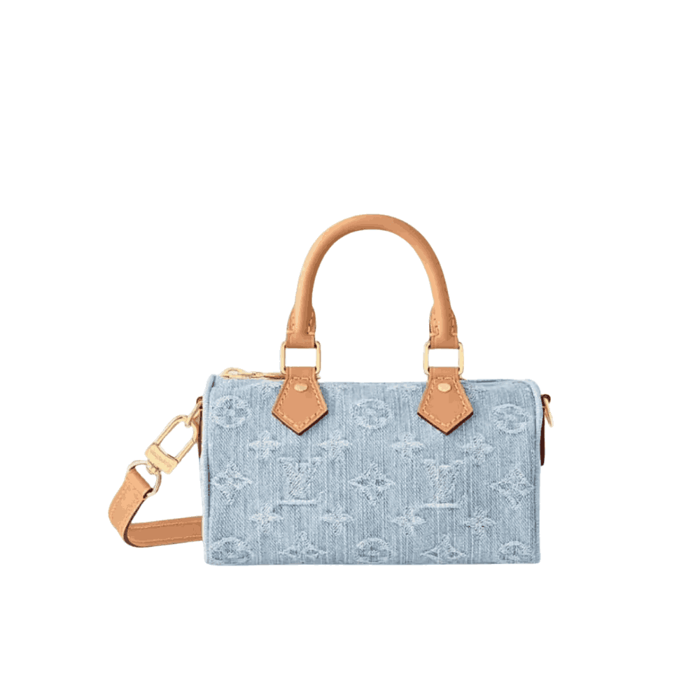 Louis Vuitton Nano Speedy Bag Denim Sky Blue Louis Vuitton Nano Speedy Bag Denim Sky Blue - Image 1