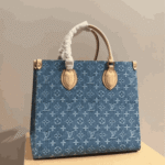 Louis Vuitton New LV Remix OnTheGo MM Denim Blue - Image 5