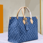 Louis Vuitton OnTheGo Tote Bag Denim Blue - Image 3
