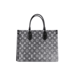 Louis Vuitton OnTheGo MM Gray Denim Jacquard