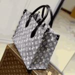 Louis Vuitton OnTheGo MM Gray Denim Jacquard - Image 5