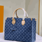 Louis Vuitton OnTheGo Tote Bag Denim Blue - Image 7