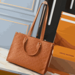 Louis Vuitton Onthego MM Cognac Brown Bag - Image 4