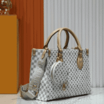 Louis Vuitton Onthego PM Bag Azure Blue & Sand - Image 8