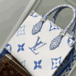 Louis Vuitton Onthego PM Bag Blue Monogram Canvas - Image 2
