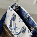 Louis Vuitton Onthego PM Bag Blue Monogram Canvas - Image 3