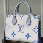 Louis Vuitton Onthego PM Bag Blue Monogram Canvas - Image 4