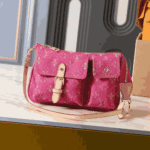 Louis Vuitton Pochette Accessoires Cargo Denim Pink - Image 4